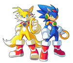 Tails.EXE and Sonic.EXE By Ultimatemaverickx