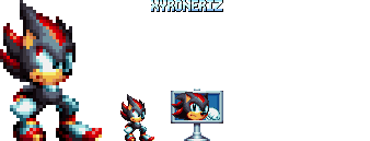 Pixilart - Sonic Shadow sprites by MarbleMammal397