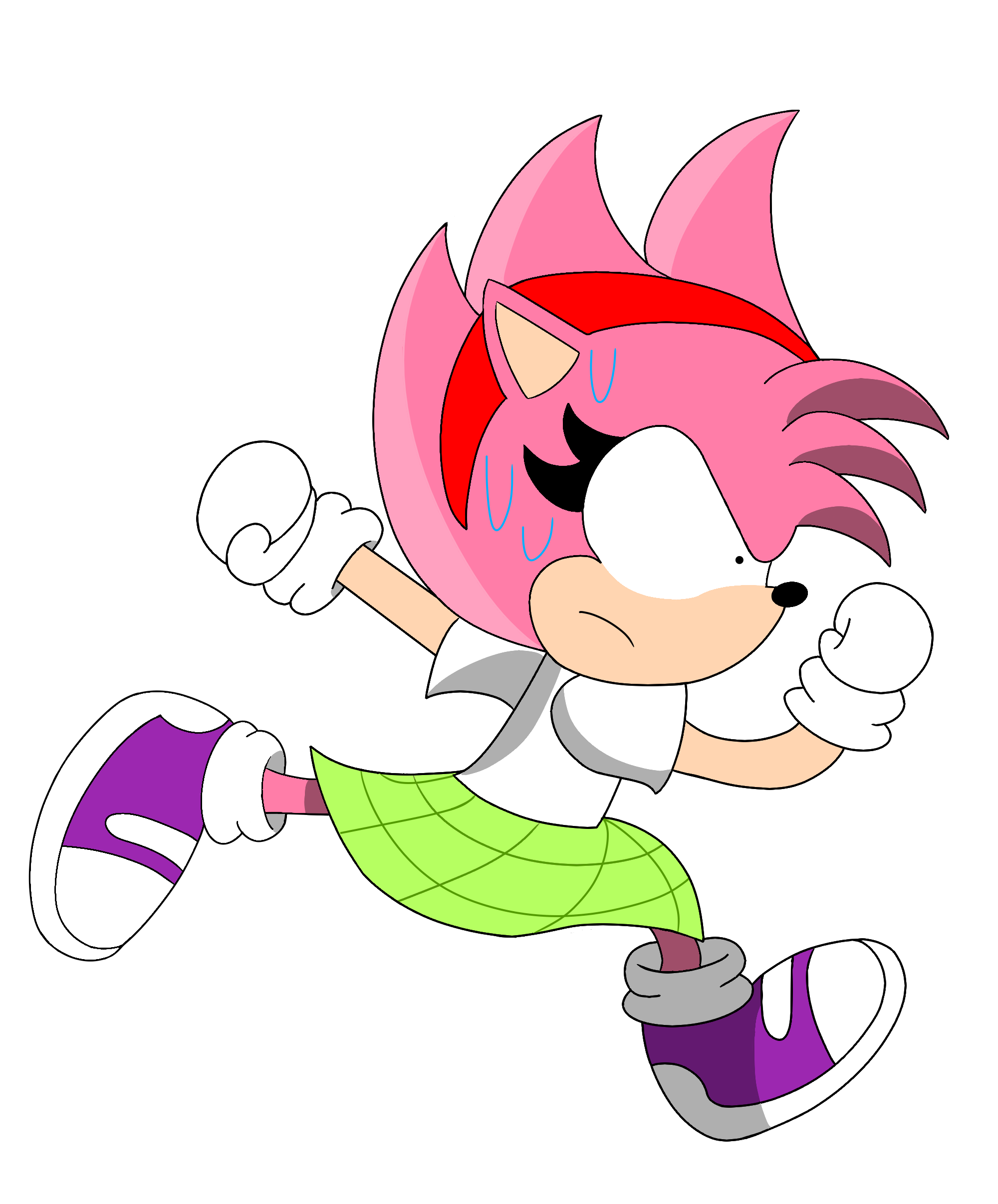 Fleetway Amy Rose + Movie Sonic Eyes by Skye-Izumi on DeviantArt