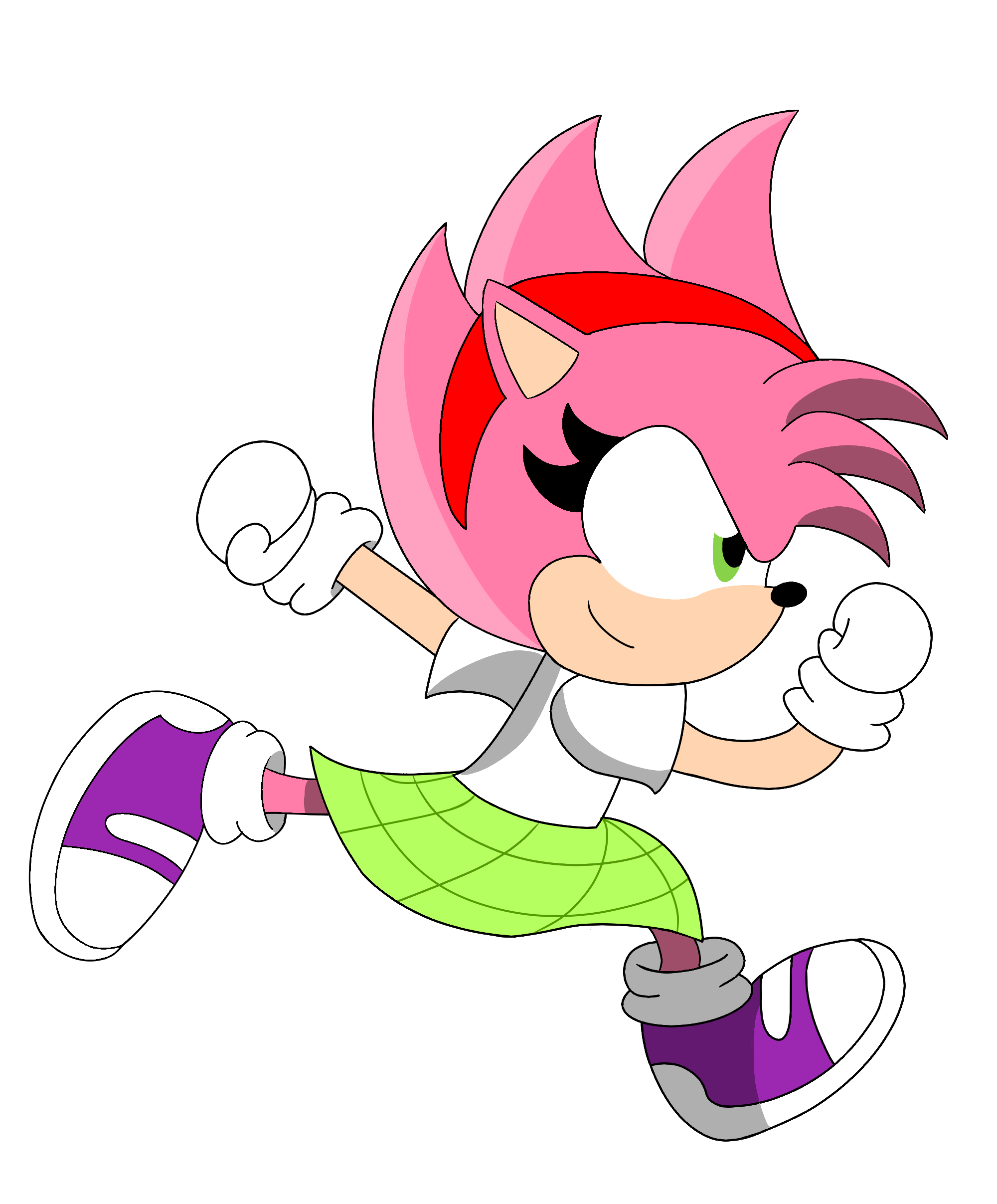 Run Amy Amy Rose (Saga Nightmare) Run Happy by ErickGamer555 on DeviantArt