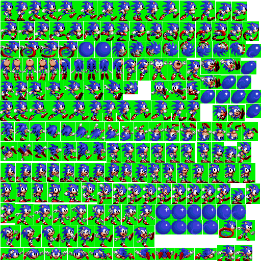 Sonic 3(Sonic 2 style) sprite sheet by souptaels on DeviantArt