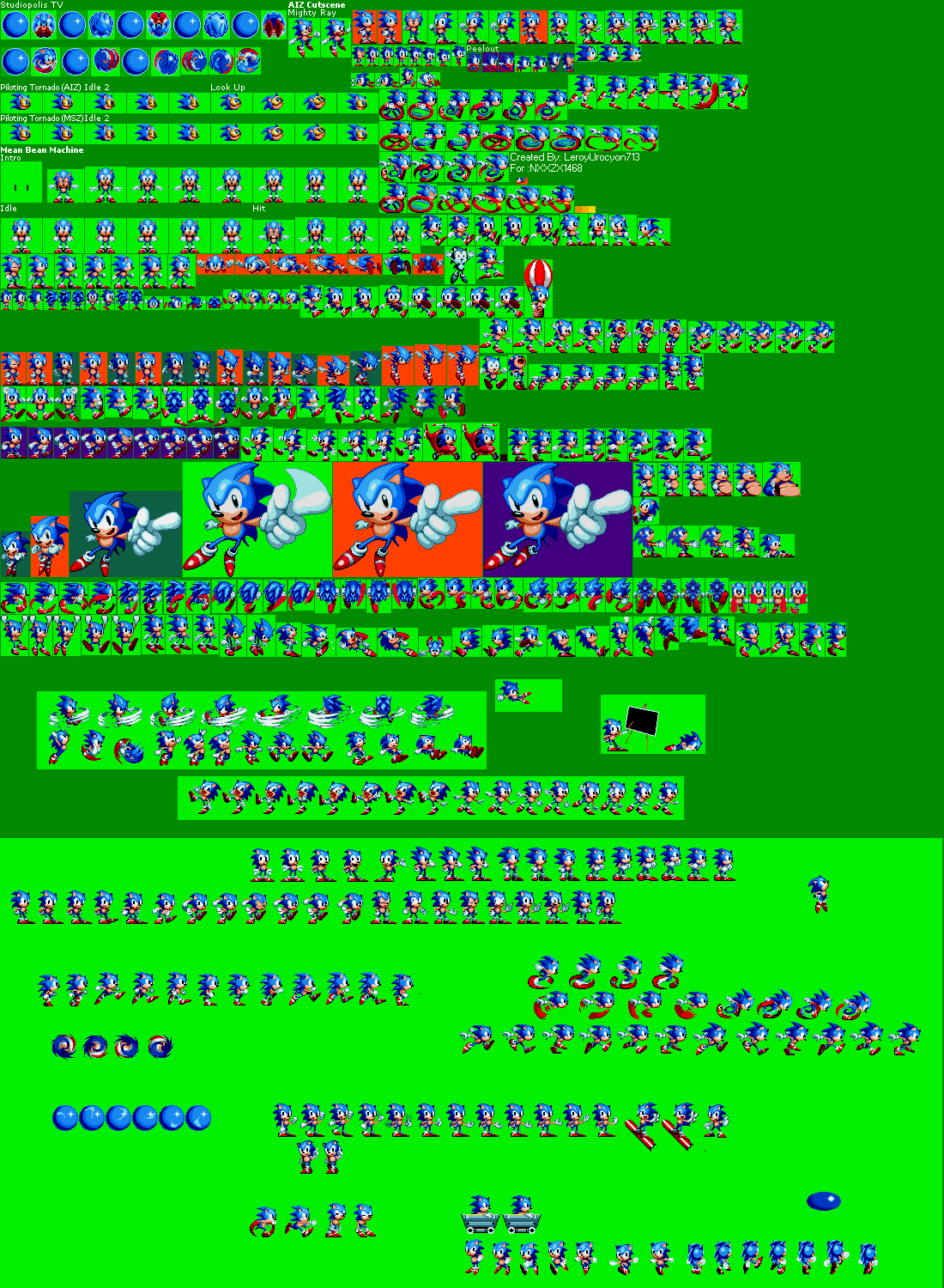 Sonic Mania Sprite Sheet extra by ErickGamer555 on DeviantArt