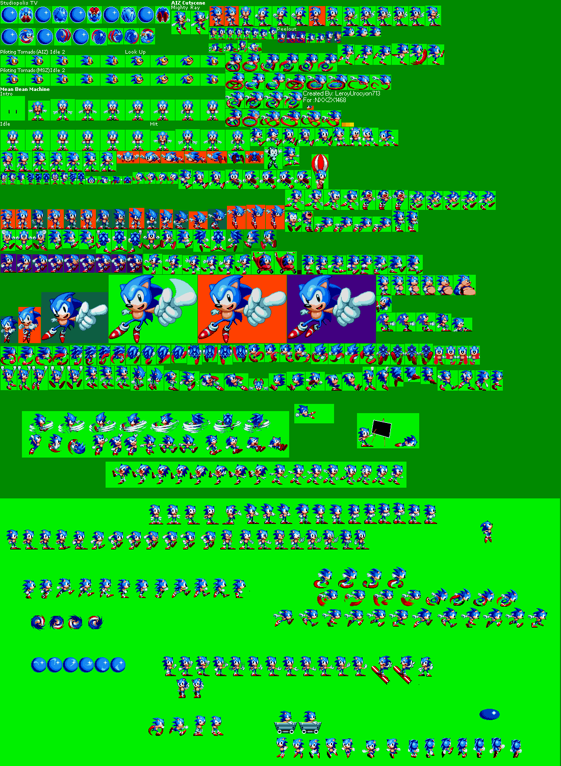 Kinda) Toei Sonic Sprites (V.2) by Welber13 on DeviantArt