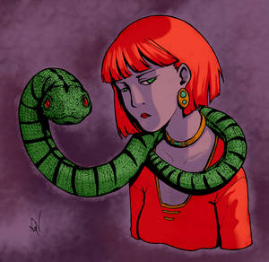 Girl with a Snake