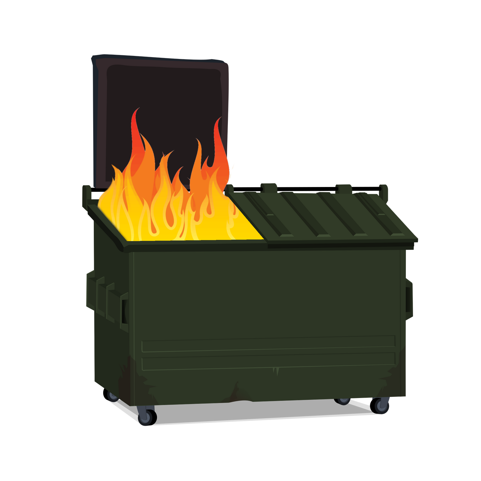 Dumpster Fire by inkoalawetrust on DeviantArt