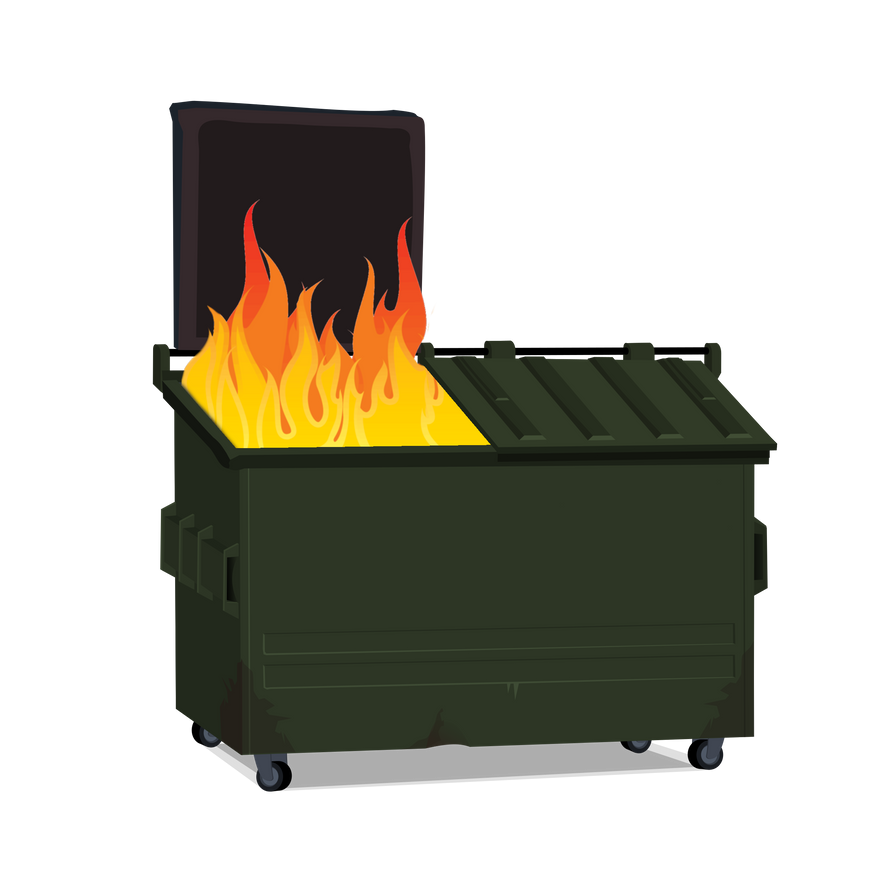 Dumpster Fire by inkoalawetrust on DeviantArt