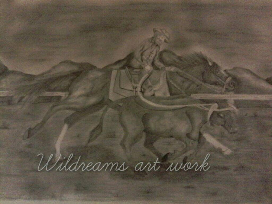 Cowboy Roping Line Work Cowboy roping by wilddreamsartworks on DeviantArt