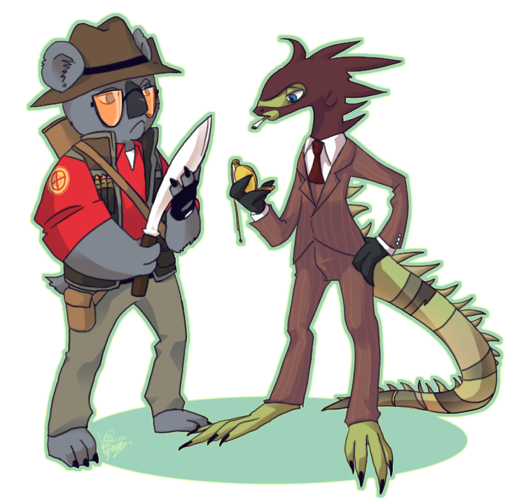 TF2 sniper and spy by saewooB on DeviantArt