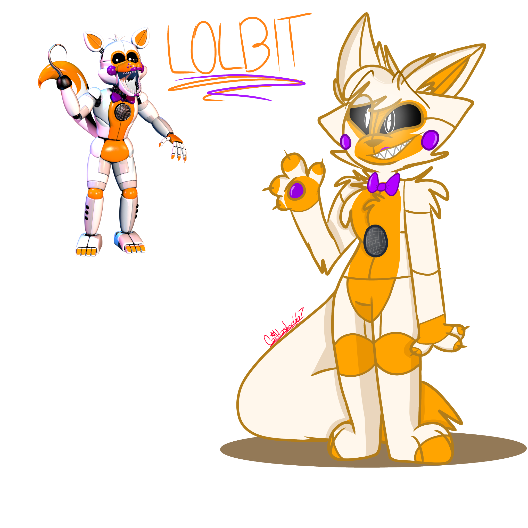 ☽∆•Lolbit Fanart•∆☾  Five Nights at Freddys PT/BR Amino