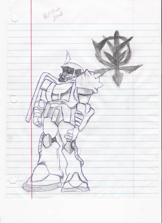 zeon zaku by Undead-Samurai on DeviantArt