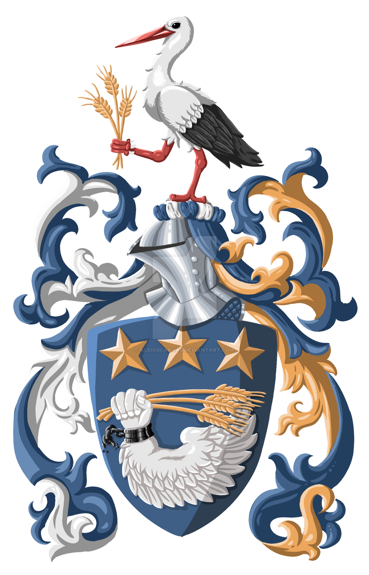 Heraldic Gui Heraldic Commission 01 by KleiosCanvas on DeviantArt