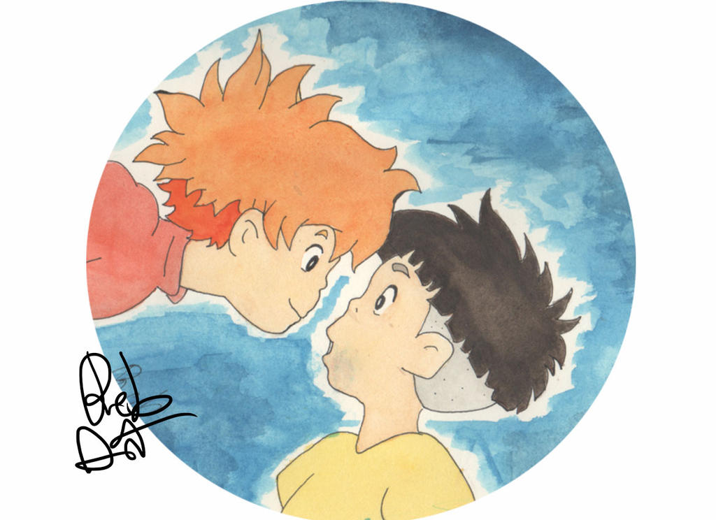 Ponyo Watercolor by Re-Born93 on DeviantArt