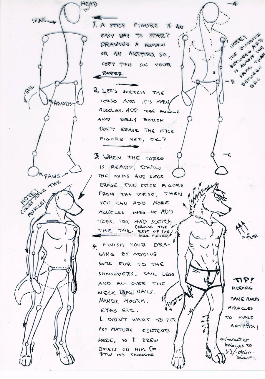 How To Draw Furries, Aka Anthropomorphic Characters