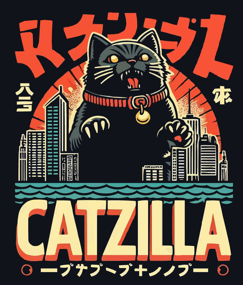 Catzilla by FriedBrainArt on DeviantArt