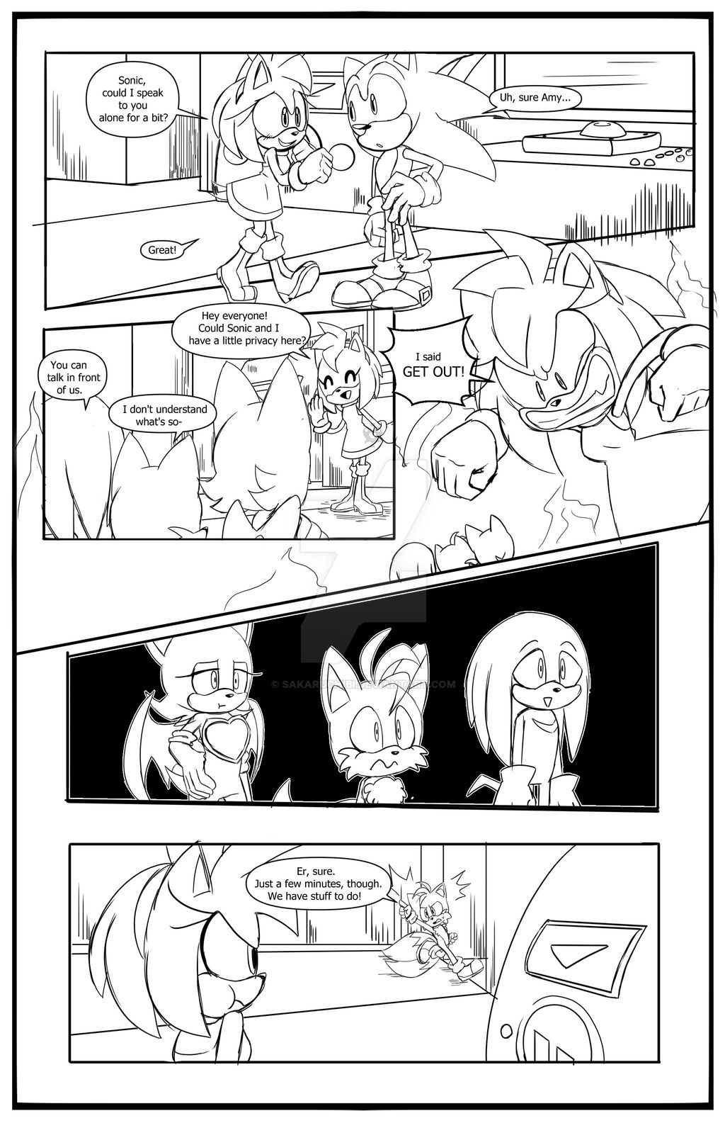 A Classic Sonamy Comic Made By FireWitch25  Classic Love Story Sonamy  Comic 