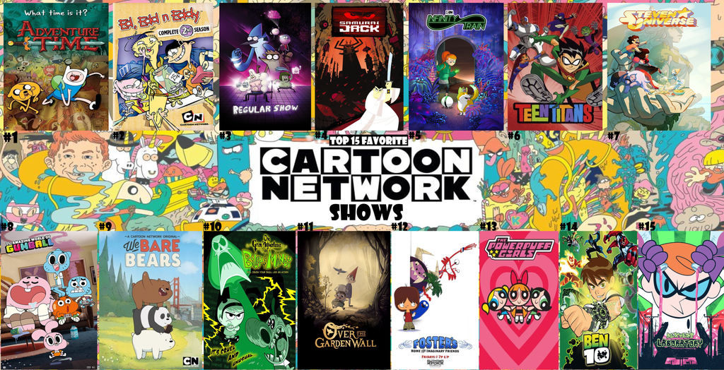 Top 15 Favorite Cartoon Network Shows by MegaCrashtheHedgehog on DeviantArt