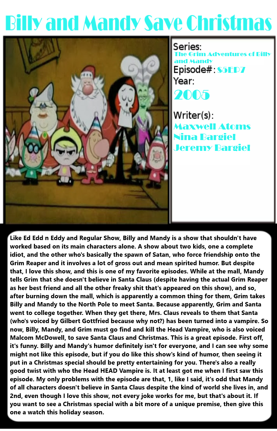 1001 Animations Billy And Mandy Save Christmas By Supercrashthehedgeho On Deviantart Billy And Mandy Save Christmas