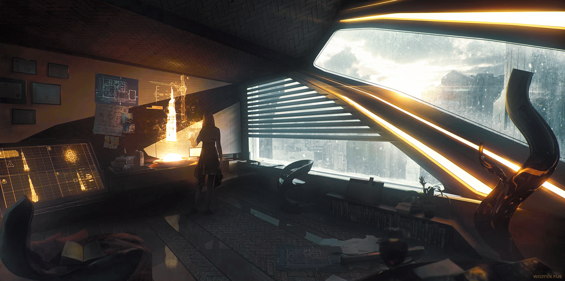 Futuristic Apartment By Wojtekfus On Deviantart Futuristic Apartment By Wojtekfus