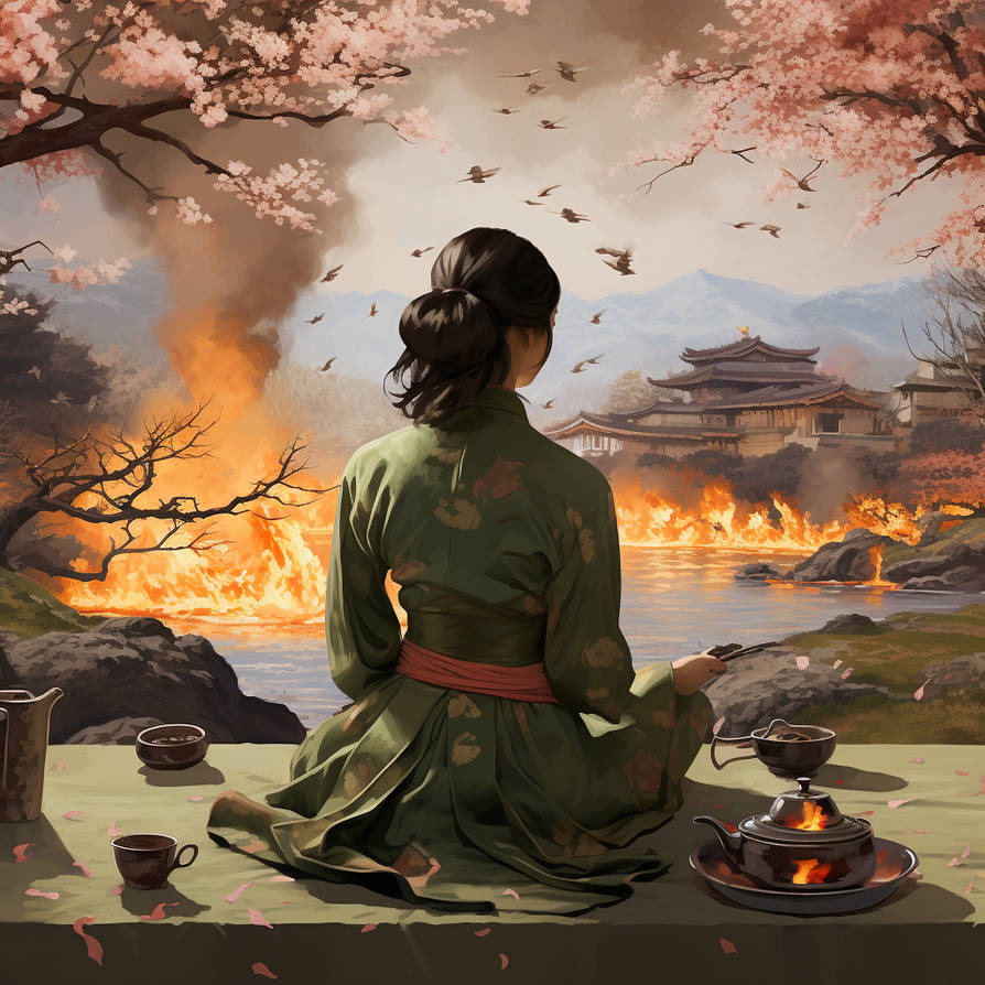 If the world is burning keep your mind peaceful