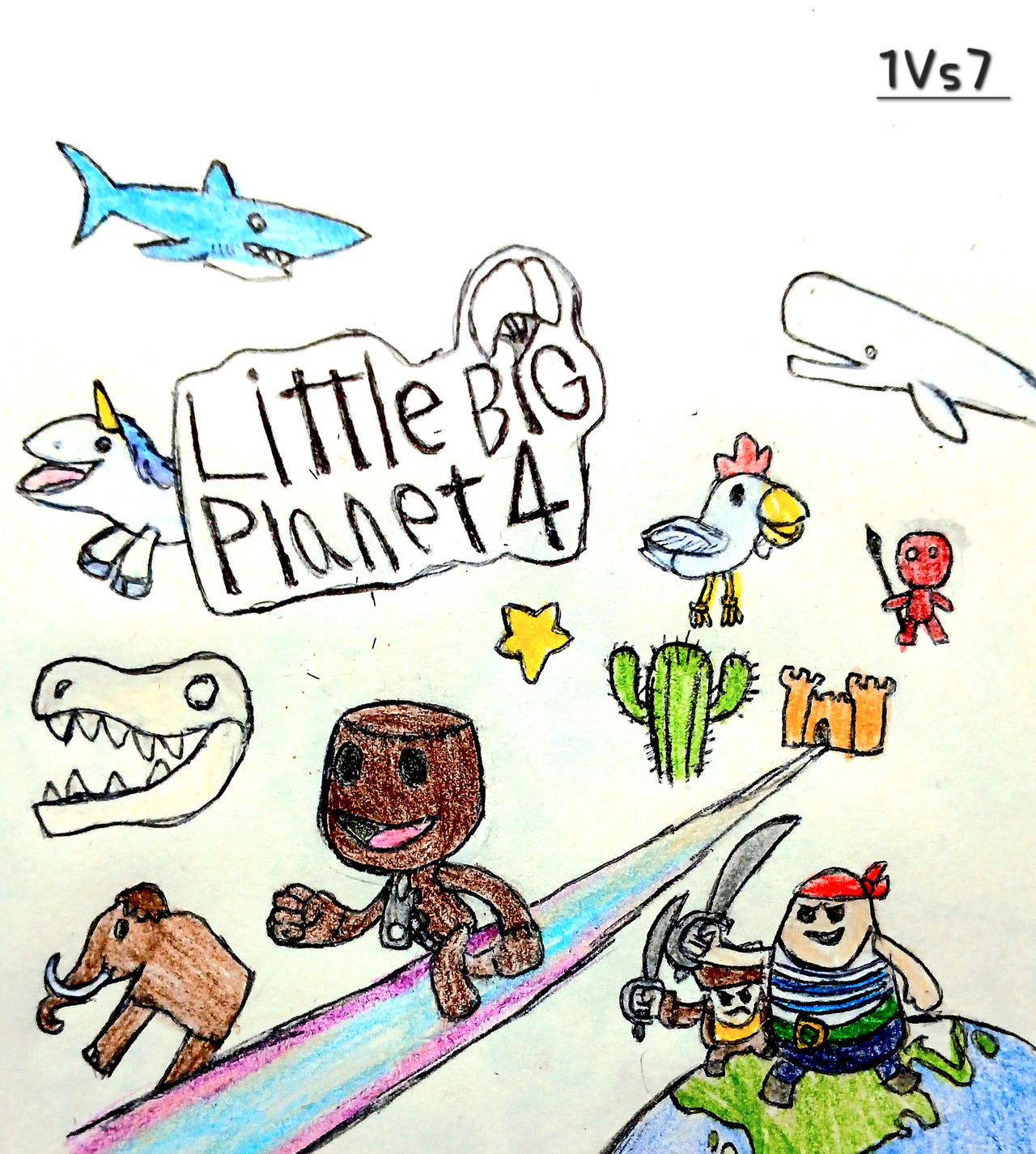 Little Planet Deviantart Little big planet 4 (Fan Art) by 1Vs7 on DeviantArt