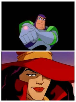 Buzz lightyear vs Carmen Santiago