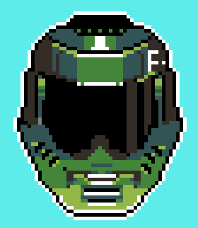 Doom Guy Helmet Pixel By Sydneyrain On Deviantart - roblox doom helmet