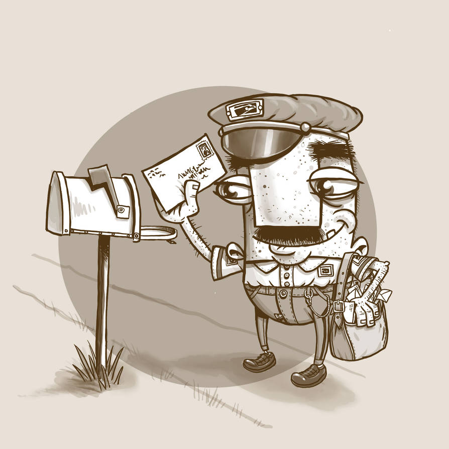 Character sketch - Postman by TBeeIllustrations on DeviantArt