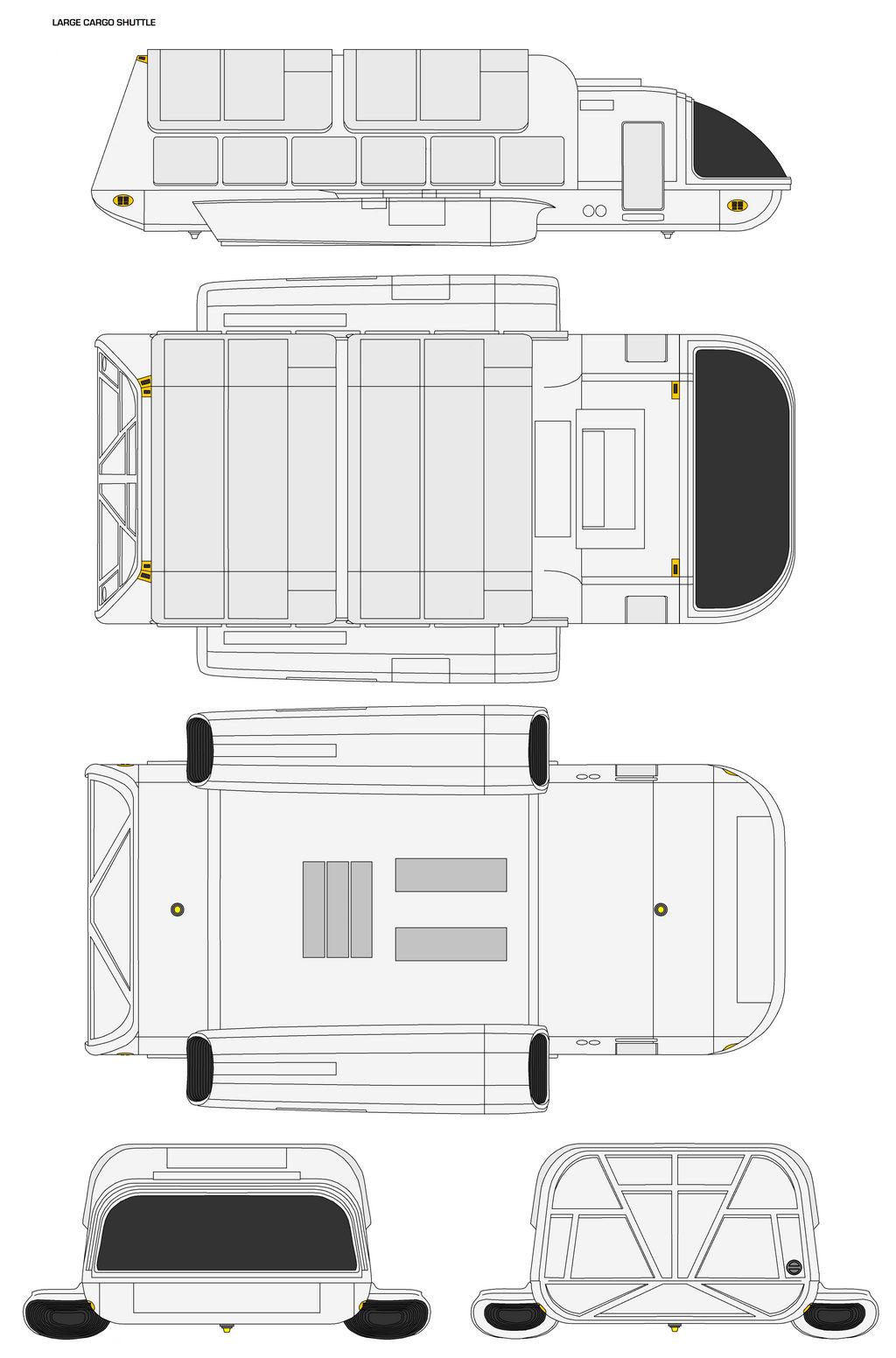 Autocad Shuttle Drawing Large Cargo Shuttle by Michael-Taylor1134 on DeviantArt