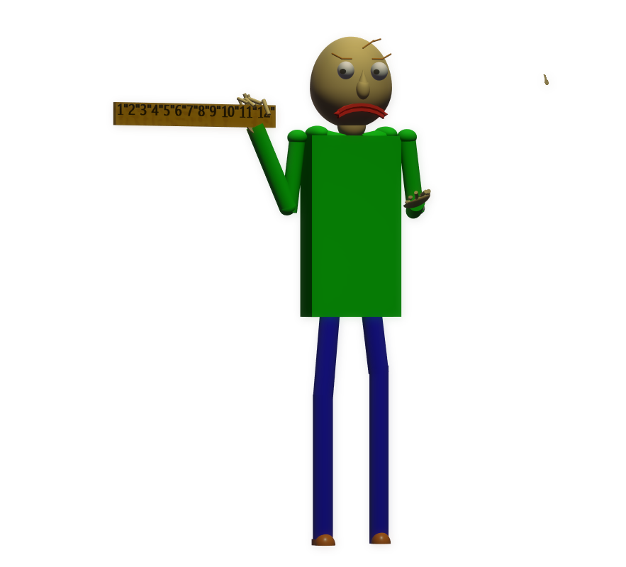 Baldi Is This Ragebait Angry/Confused Baldi Render by JohnCanned on DeviantArt