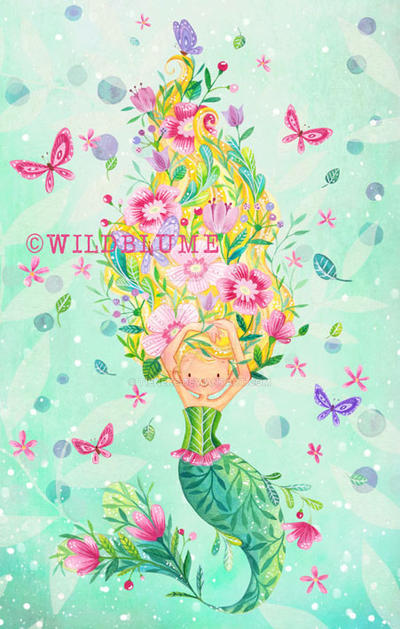 Wildflower Mermaid by Tieneke