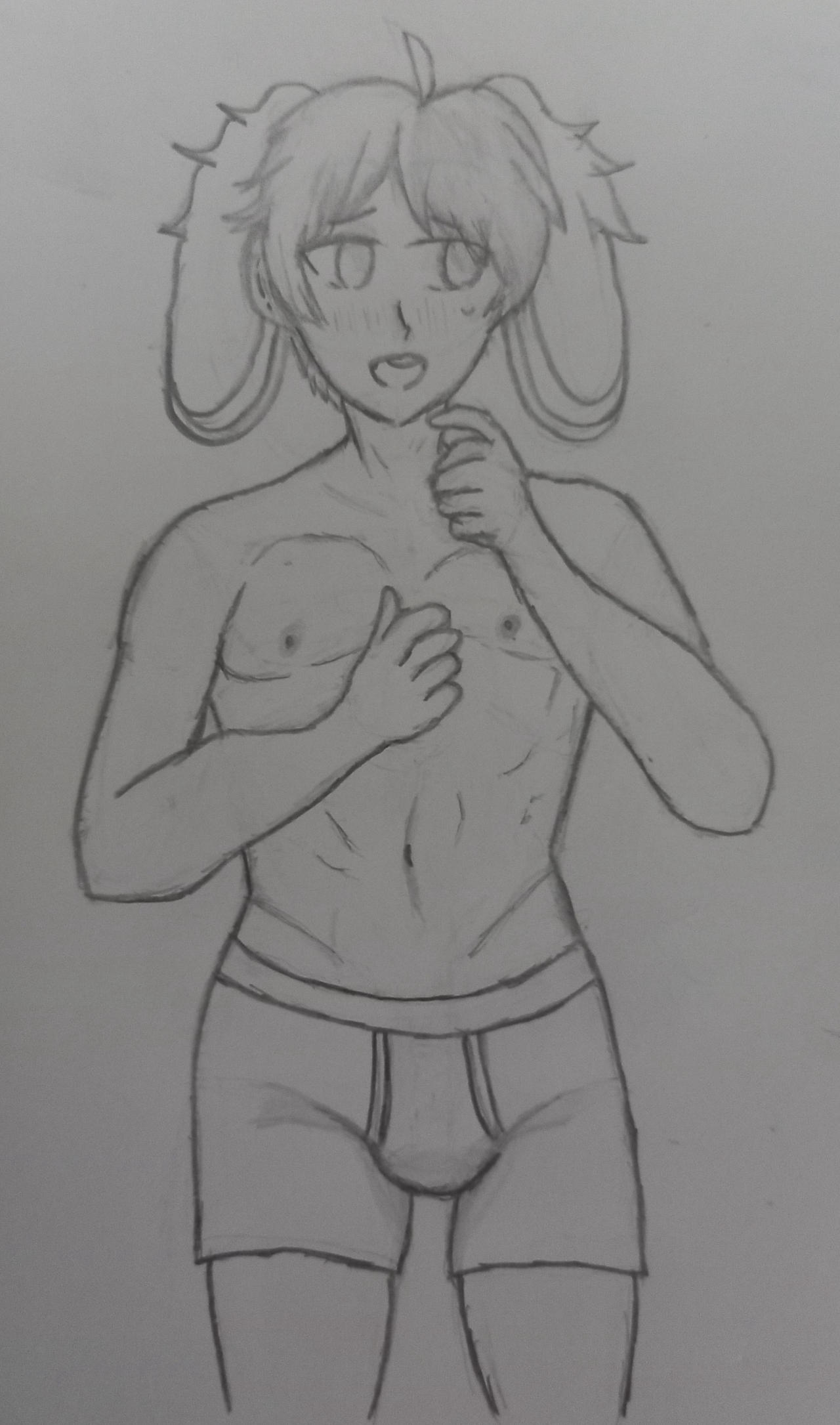 Anthro Rabbit Boxer Bunnyboy's Boxers (Uncolored) by g0ne3 on DeviantArt
