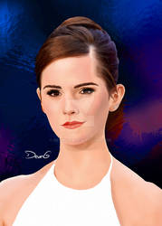 Emma Watson-Digital portait-Deving