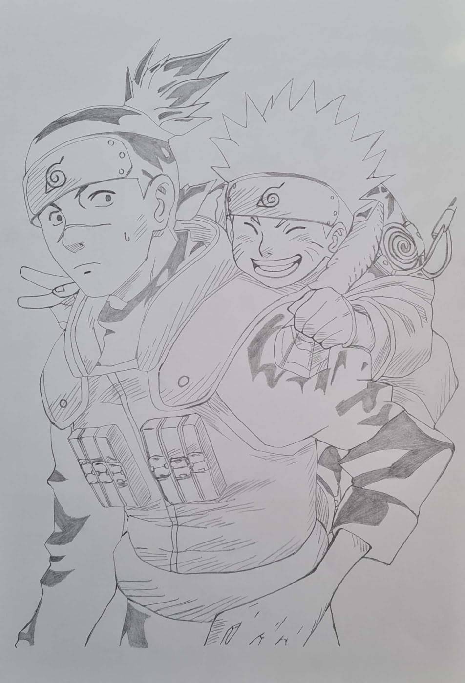 Naruto/Sasuke, Drawing by Great Alex