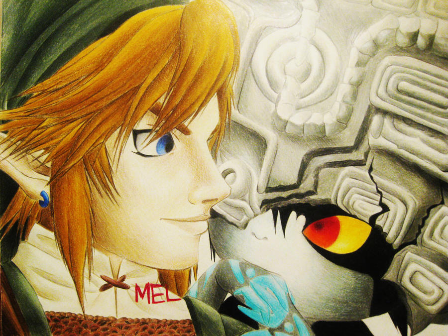 Link and Midna portrait