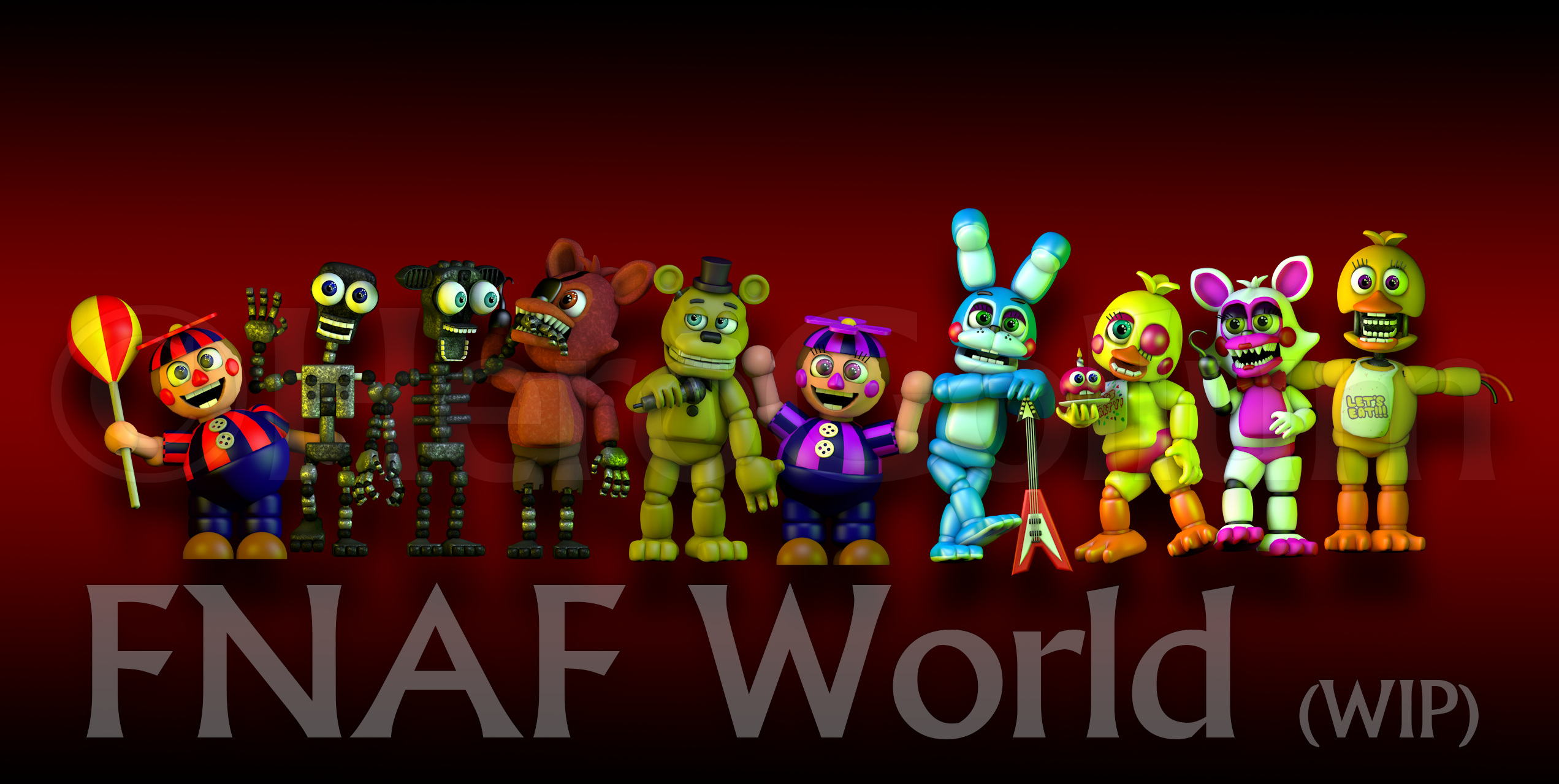 FNAF World 3D Gameplay Part 1  FNAF World DOWNLOAD! Beautiful