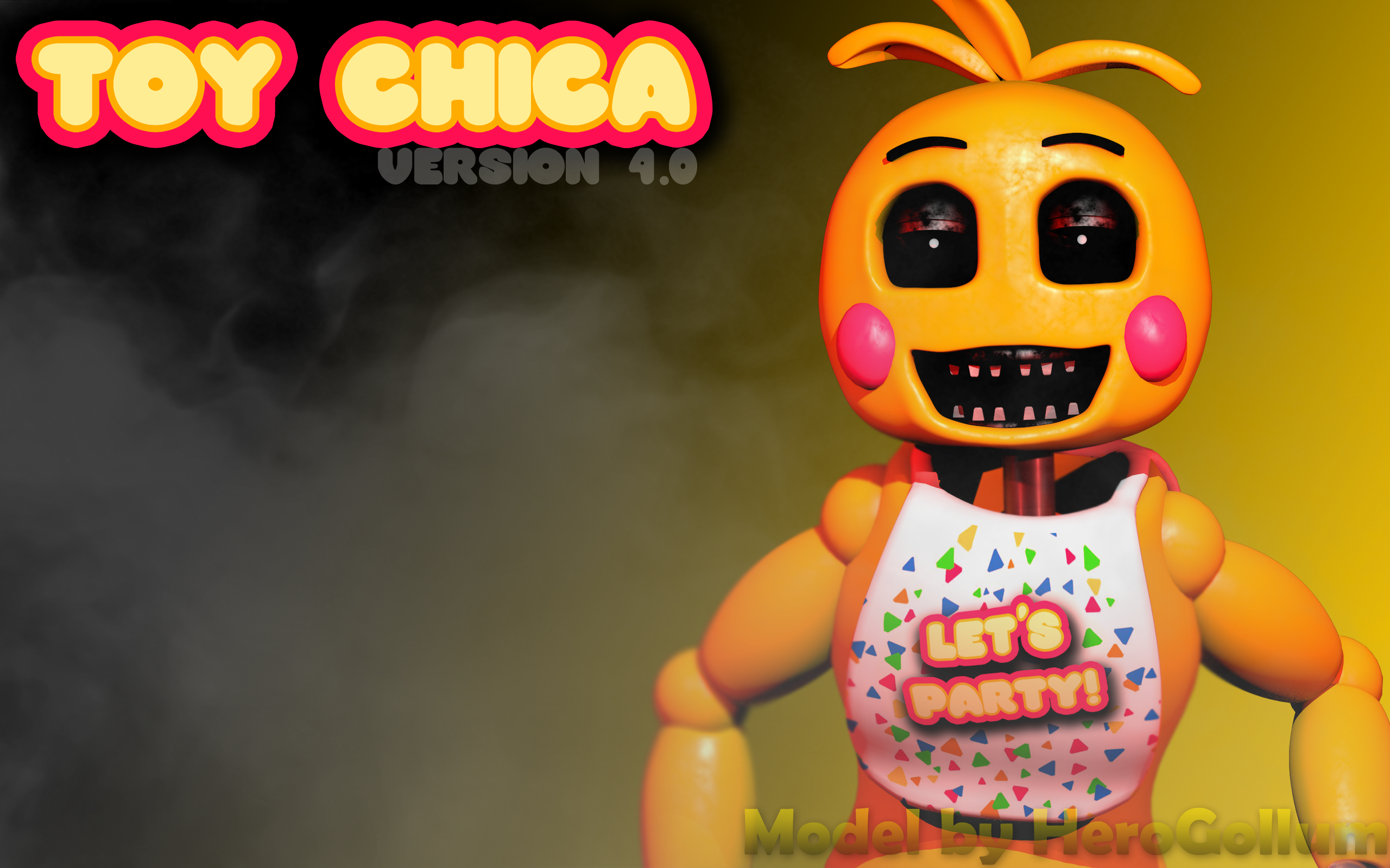 Toy Chica v4 C4D by HeroGollum