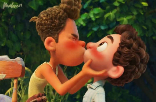 Luca and Alberto Luca x Alberto kiss v2 by Mabelka0712 on DeviantArt