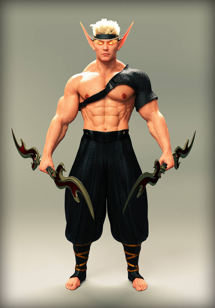 Blood elf demon hunter, clothed 2 by MenOfAtlus on DeviantArt