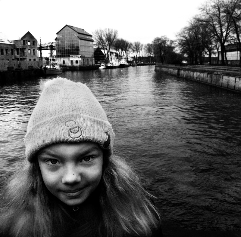 girl and river