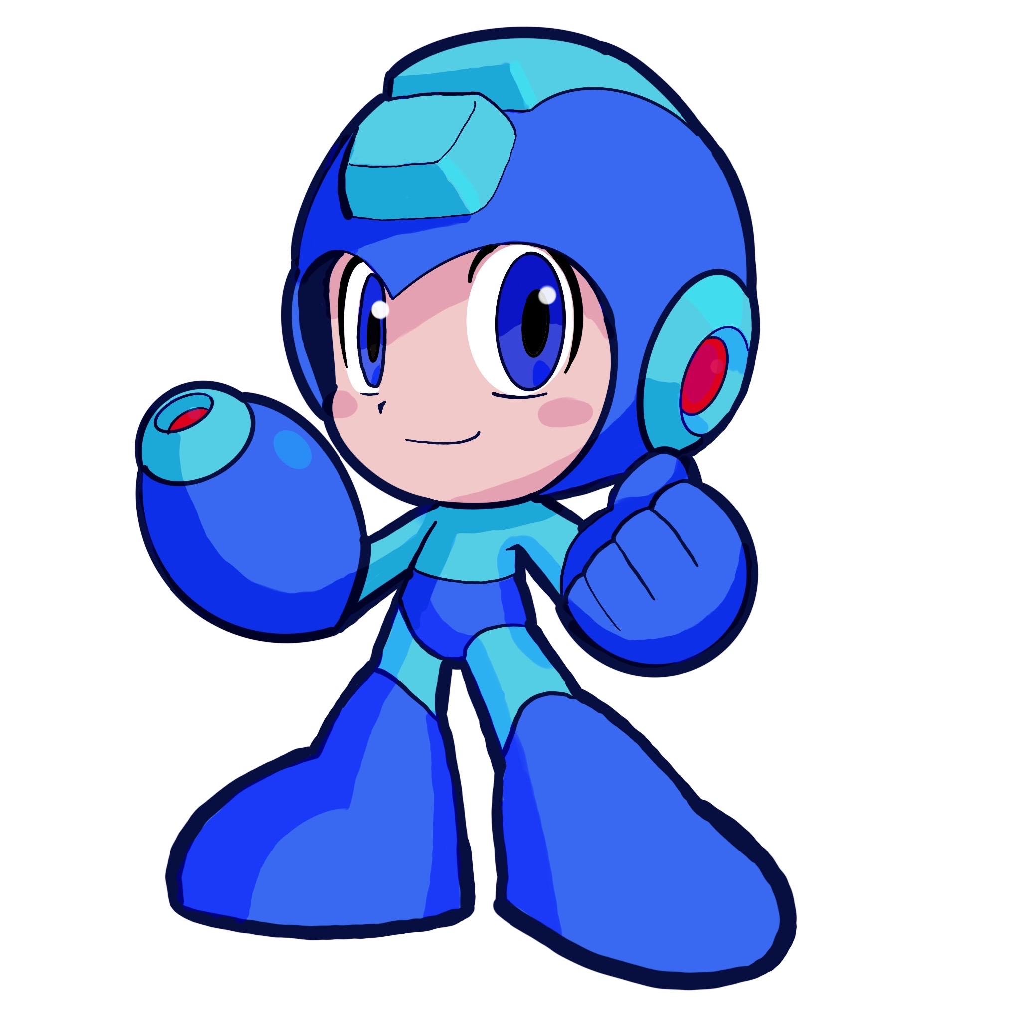 Mega Man // Rock Man by positivelyparanoid on DeviantArt