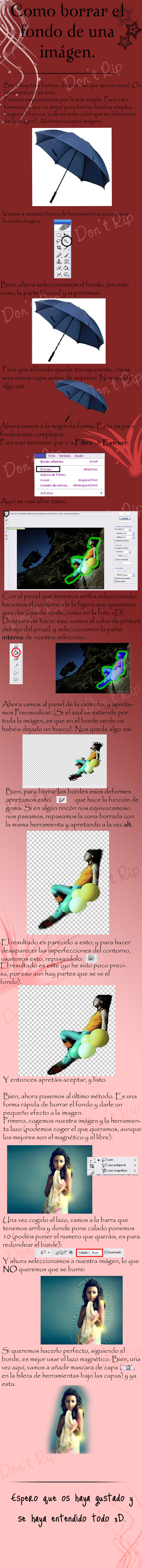 Tutorial borrar fondo imagen.