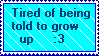 Grow up stamp