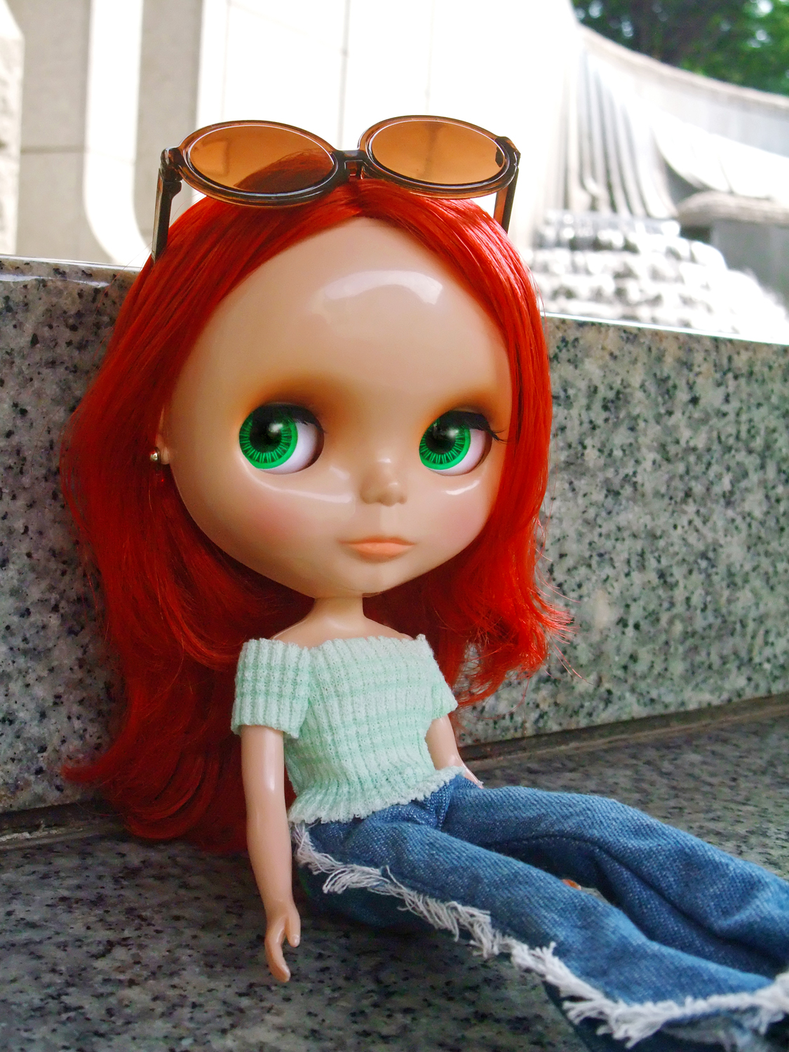 Blythe: Camille at an Art Gallery