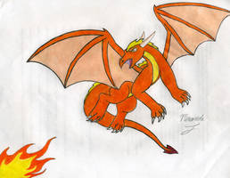 orange dragon fireball