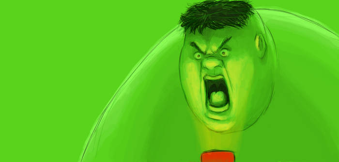 The Hulk Trying to Be Scary