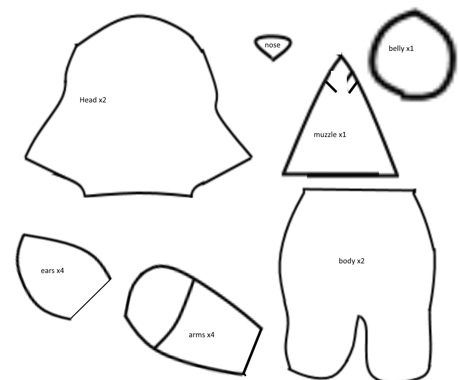 Fnaf foxy plush pattern by F0XYTH3P1RAT3 on DeviantArt