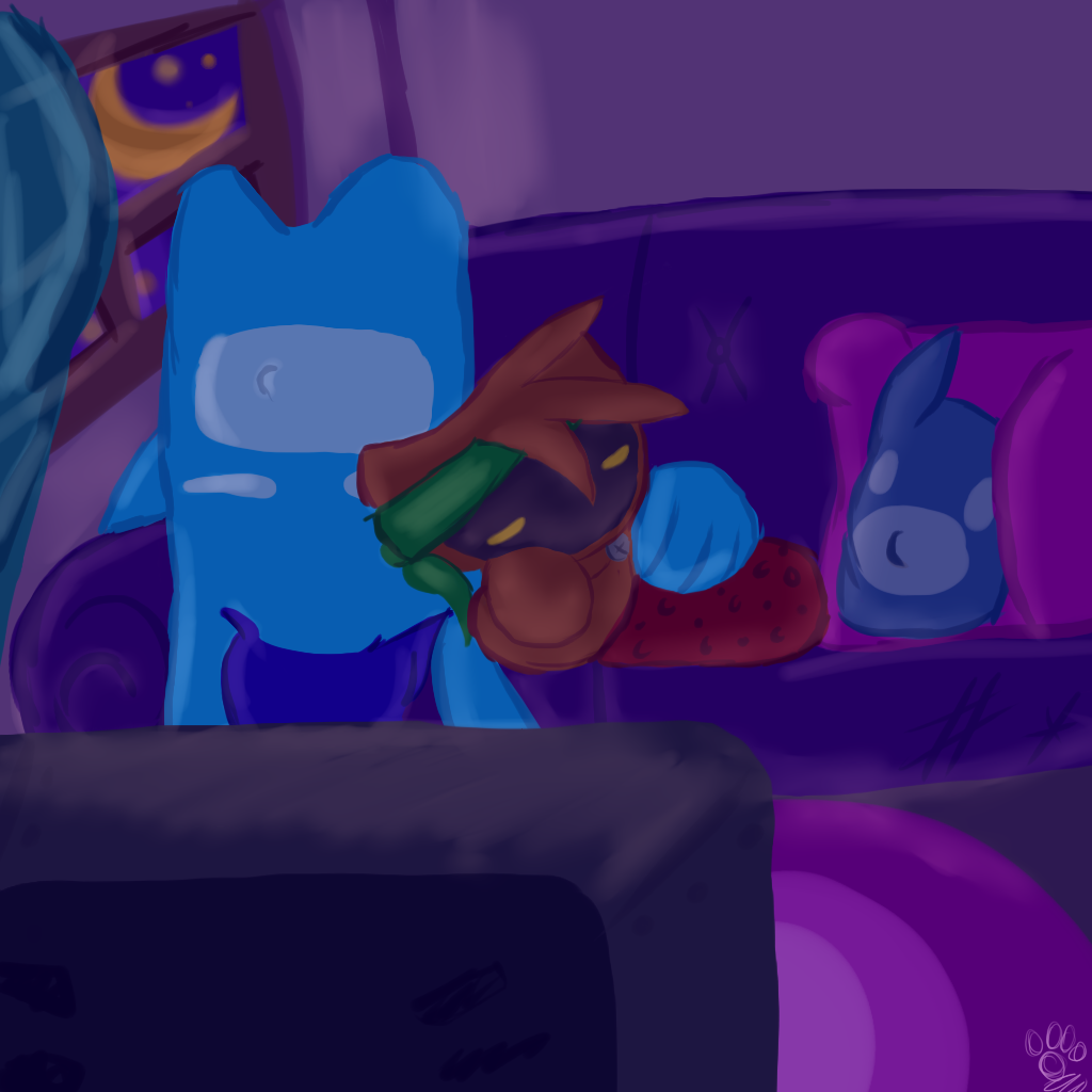 Blu and Splat's alone time