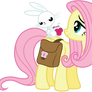 Fluttershy and Angel Bunny