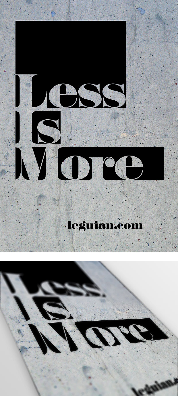 Less Is More Poster