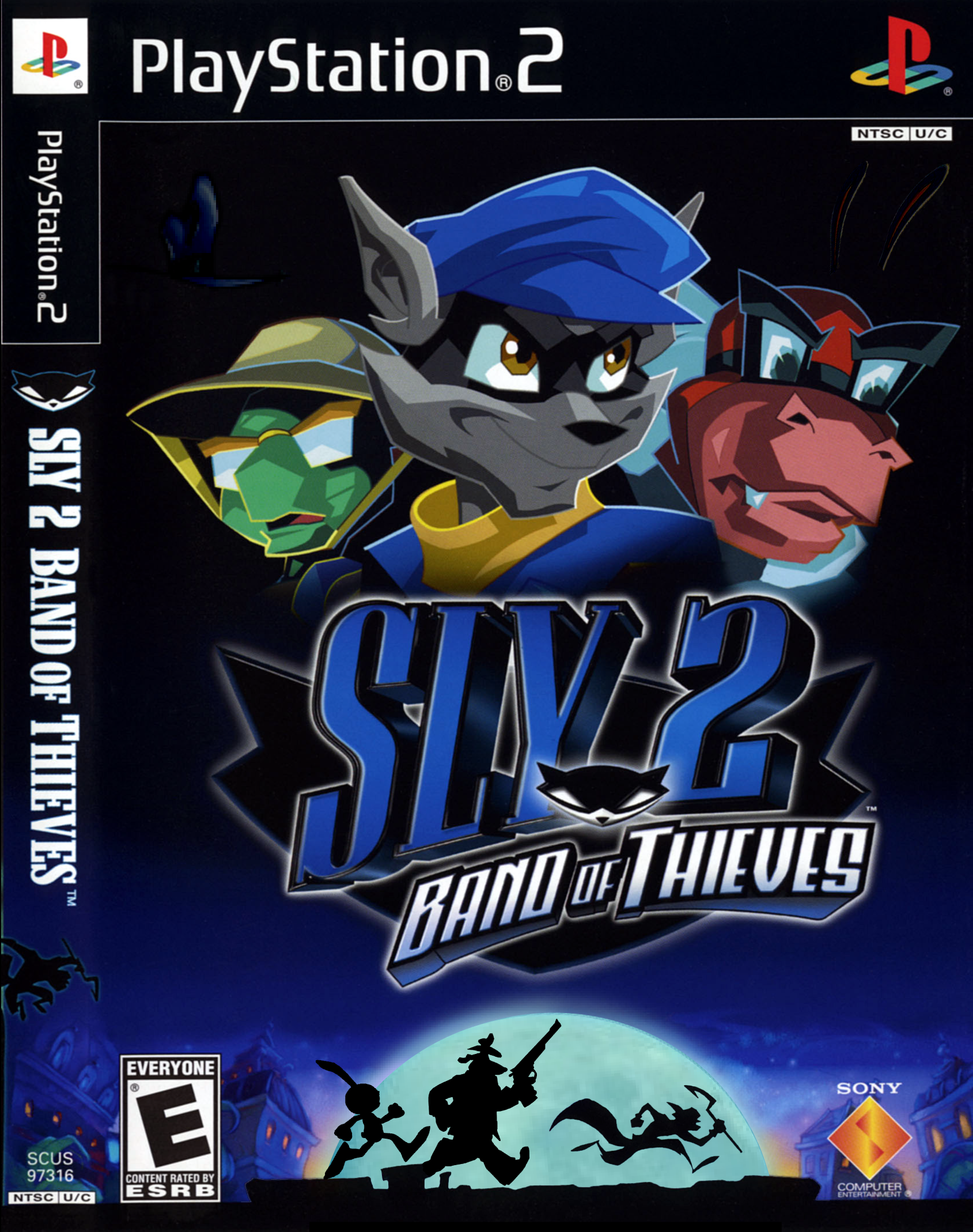 Cover art for The Adventures of Sly Cooper #2 by skullbabyland on